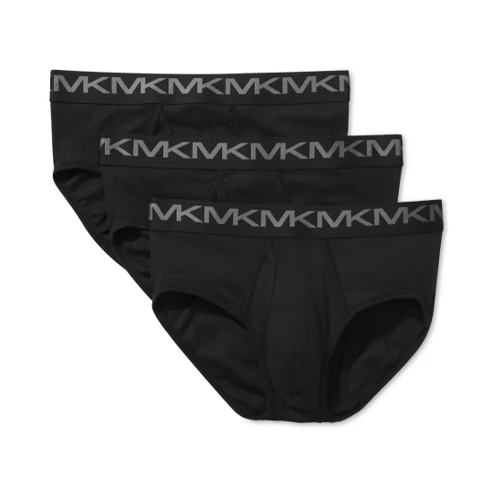Coupon π₯° Michael Kors Men's 3-Pk. Stretch Factor Low-Rise Briefs White π - Image 2