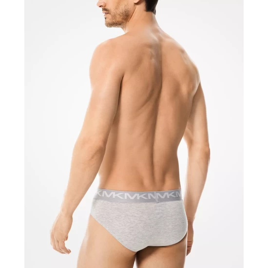 Coupon π₯° Michael Kors Men's 3-Pk. Stretch Factor Low-Rise Briefs White π - Image 4