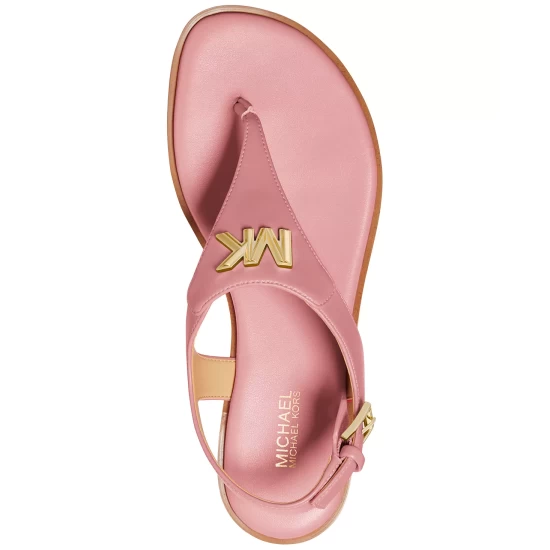 Cheap 🥰 Michael Kors 👩 Women's Jilly Flat 🩴 Sandals Marigold ⌛ - Image 4