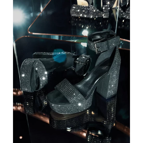 Budget π Michael Kors π© Women's Tara Platform π Dress π©΄ Sandals Black βοΈ - Image 8