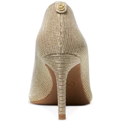 Best Sale ❤️ Michael Kors 👩 Women's Jilly Round Toe Ballet Flats Vanilla 🤩