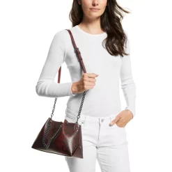 Hot Sale 😍 Michael Kors 👩 Women's Monique Knit Trainer Lace-Up Retro Running 👟 Sneakers Navy 🔥