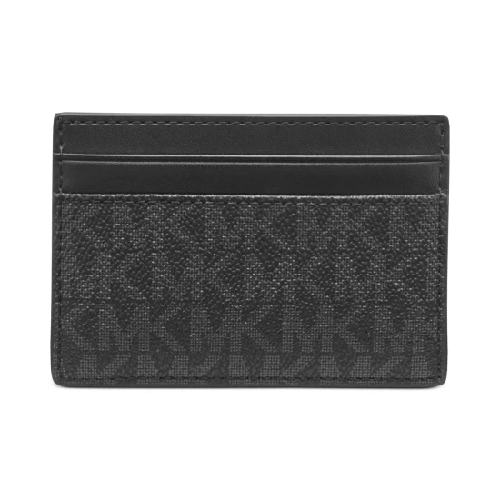 Coupon π Michael Kors Men's Mason Signature Card Case Black π - Image 3