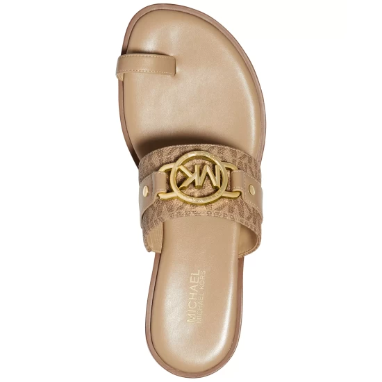 Best deal π₯° Michael Kors π© Women's Rory Flat Thong π©΄ Sandals Camel π₯ - Image 4