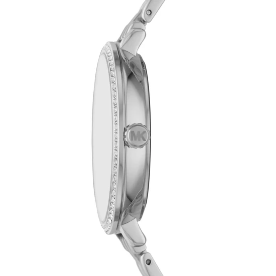 Brand new 🧨 Michael Kors 👩 Women's Charley Stainless Steel Bracelet ⌚ Watch 38mm Silver 🔥 - Image 4
