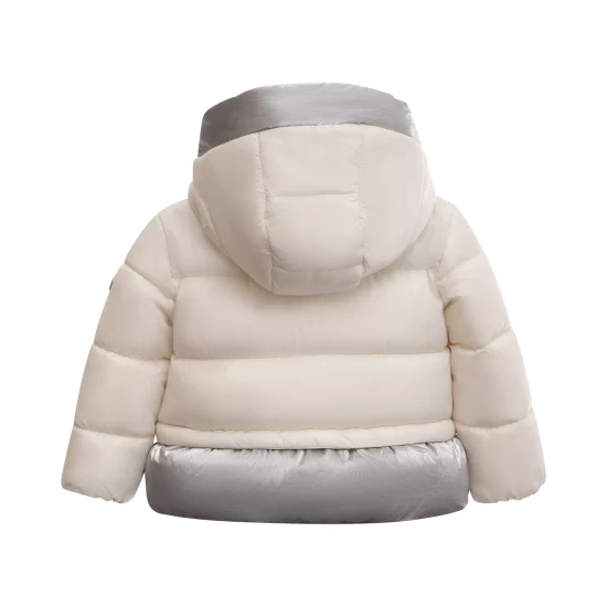 Discount β Michael Kors Baby π§ Girls Heavy Weight Lined Peplum Puffer Jacket Winter White π - Image 3