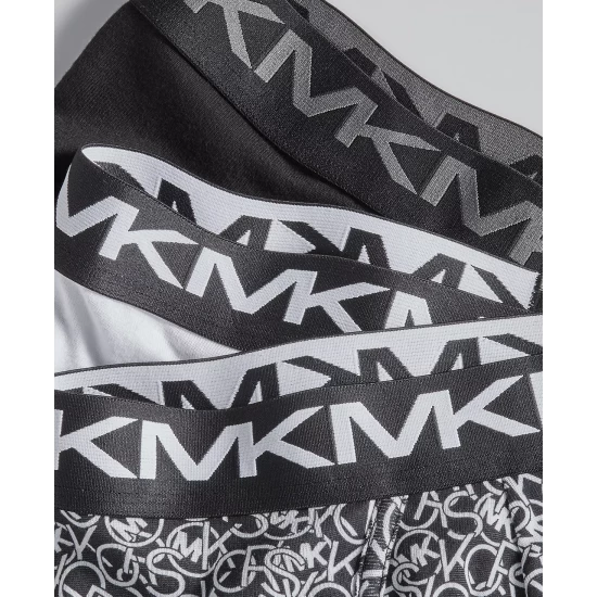 Best deal π Michael Kors Men's 3-Pk. Performance Cotton Low-Rise Briefs Black Multi π - Image 4