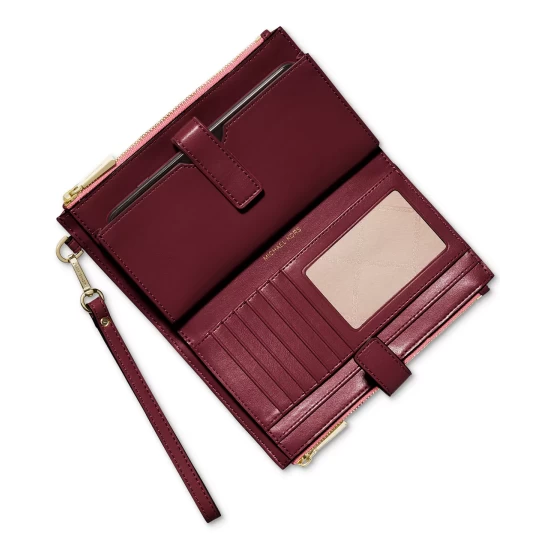 Wholesale 🔔 Michael Kors Signature Jet Set Double Zip Wristlet Husk Multi 💯 - Image 3