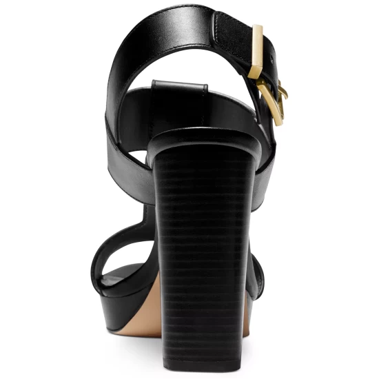 New 🎉 Michael Kors 👩 Women's Becker T-Strap Slingback 🩴 Sandals Luggage 💯 - Image 4